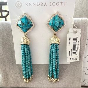 For @letalley Kendra Scott Misha Earrings in Bronze Veined Turquoise